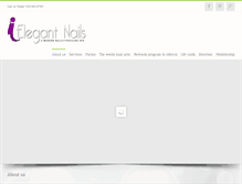 Tablet Screenshot of ielegantnails.com